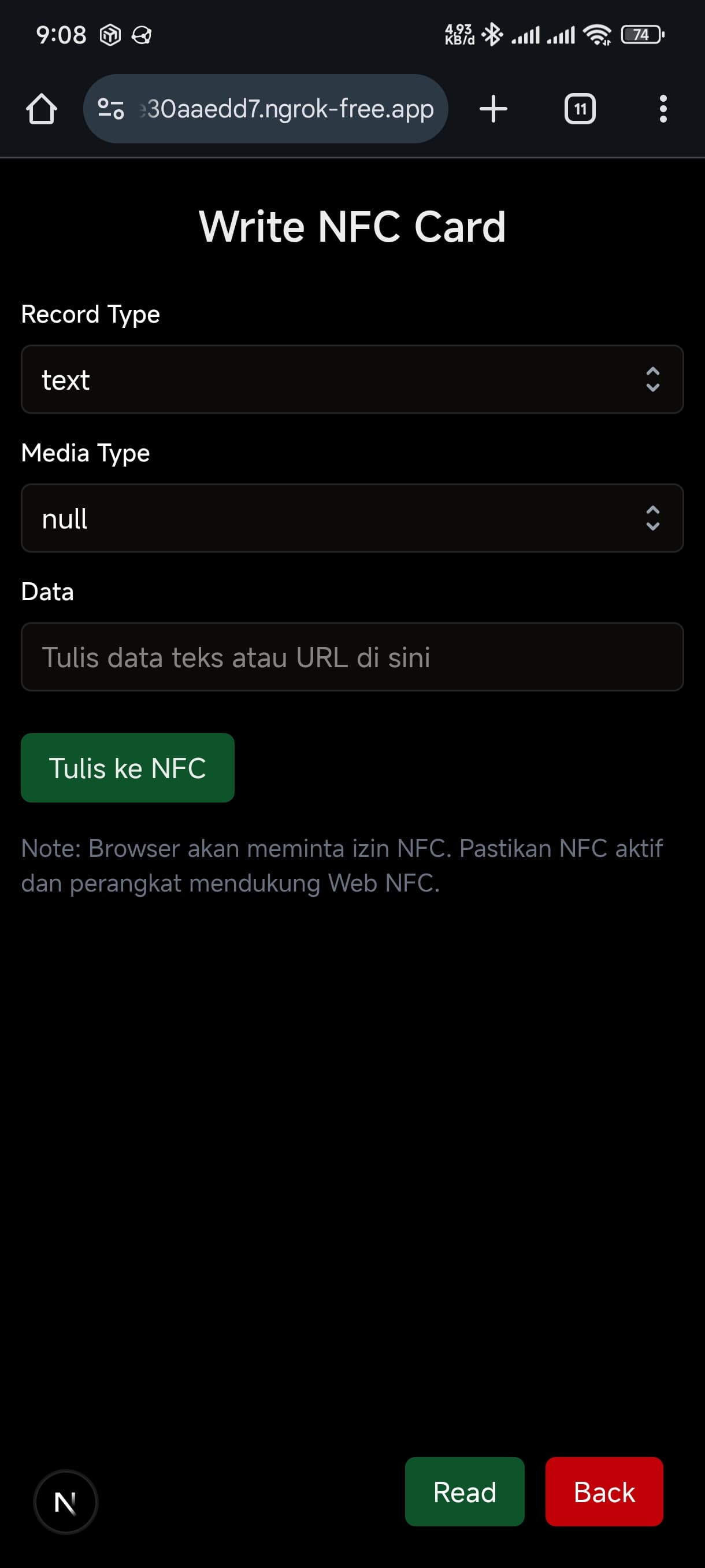 NFC Card Read & Write 5
