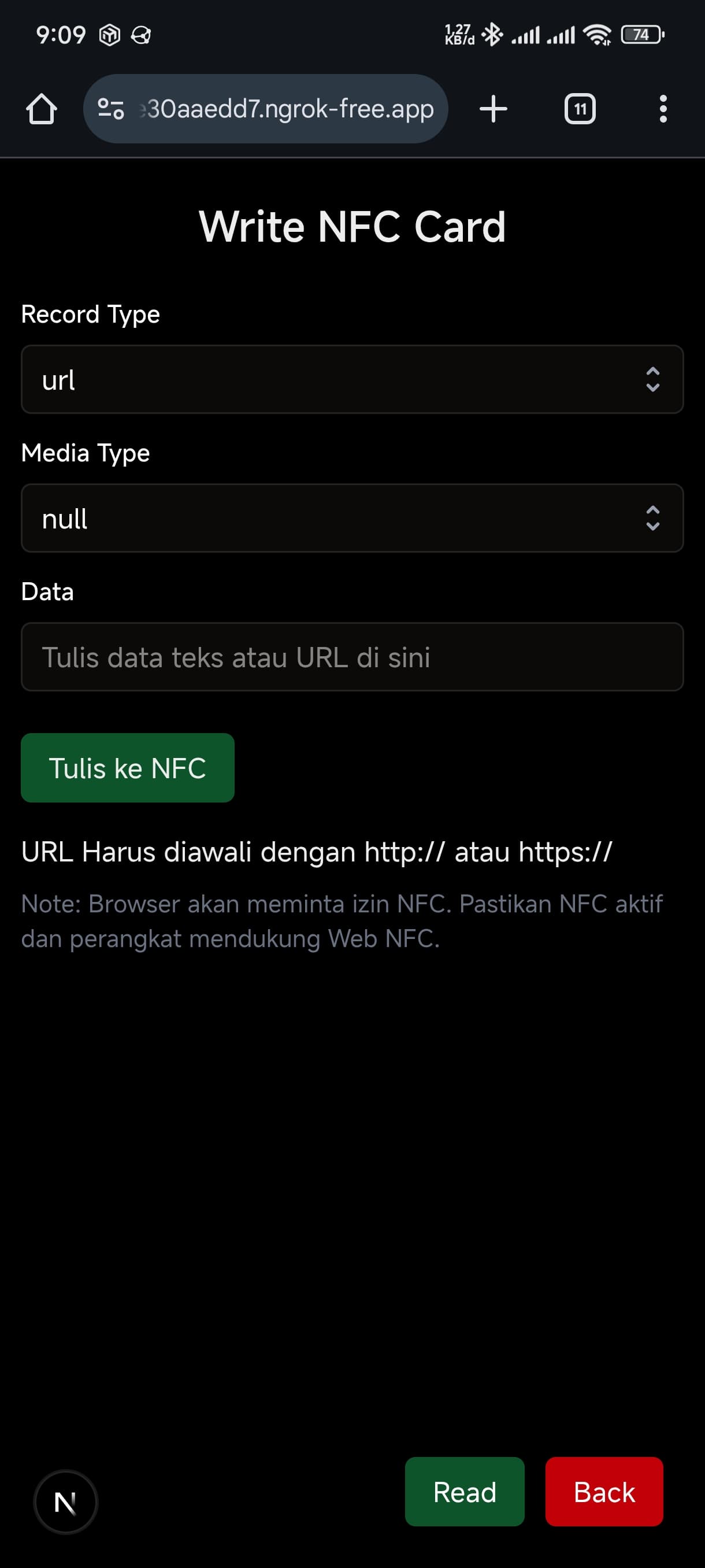 NFC Card Read & Write 6